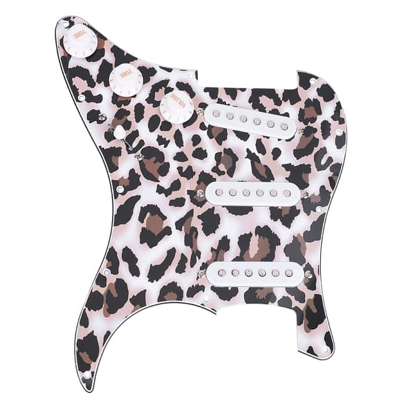 1 set akryl laddad förtrådad SSS pickups pickguard för elgitarr