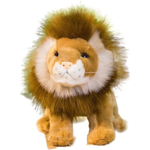 Plush-lelu Simuloi Metsäeläimen Leijonaa Julkinen Plush-lelu Pieni Leijona Malli Koristelee Lasten Houkutteleva Nuken Nuken Väri: ruskea, Koko: 22cm