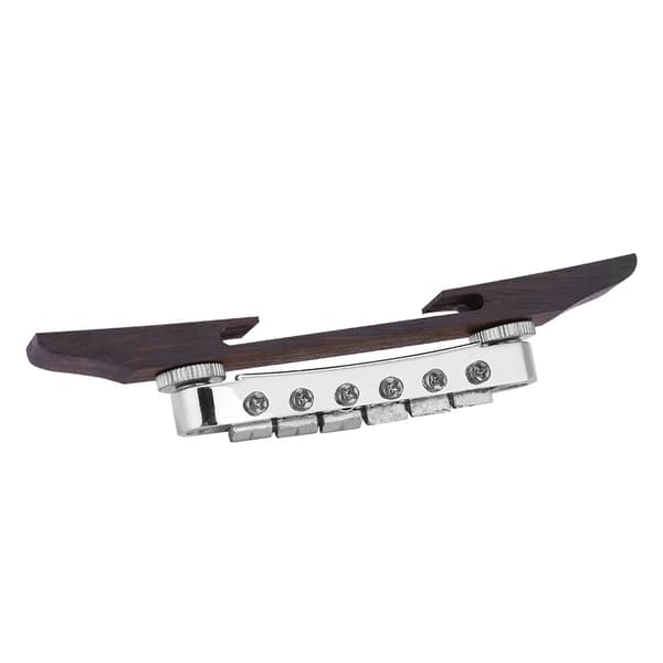 Rosenträ Basbro för SG LP Typ Jazzgitarr Musikinstrument Tillbehör(Silver)