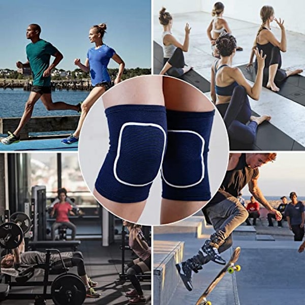 Mjuka och andningsbara knäskydd för volleyboll, dans, fotboll, yoga, skridskoåkning - Skyddande knäskydd för vuxna och barn