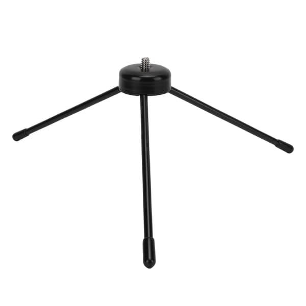 Mini bordstativ 1/4 tomme adapter rustfritt stål bærbart for selfiestang mobiltelefon speilreflekskamera