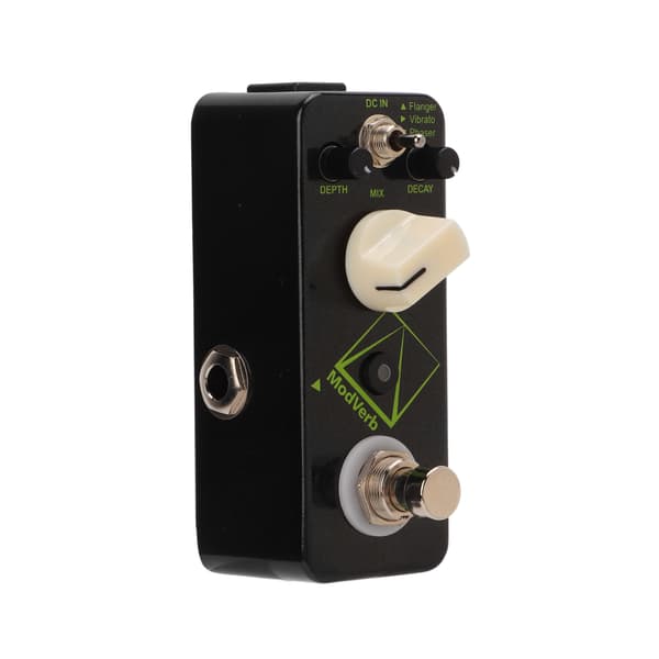 Modulation Reverb Pedal Elektrisk Gitarr Singel Block Effektor 3 Lägen Metall Skal DC9V