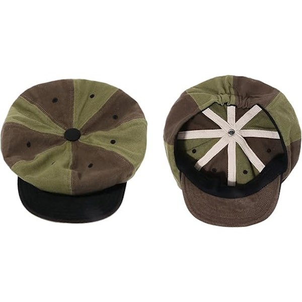 Herr Bomull 8 Panel Ivy Newsboy Keps Peaky Herringbone Cabbie Gatsby Hatt Applejack Keps Bakerboy Basker Platt Hatt, Unisex