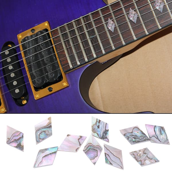 10 st Fretboard Rhombus Form Inläggning Prickar för Gitarr Bas Ukulele