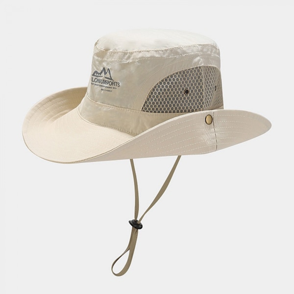 AVEKI UPF 50 Boonie solhatt – solskyddande hatt, fiskehatt, jakthatt, beige