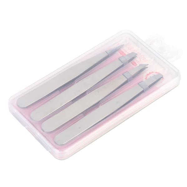 Rostfritt Stål Eyebrow Tweezer Slant Tip Eyebrow Shaping Clip Makeup Tool (Slipning)