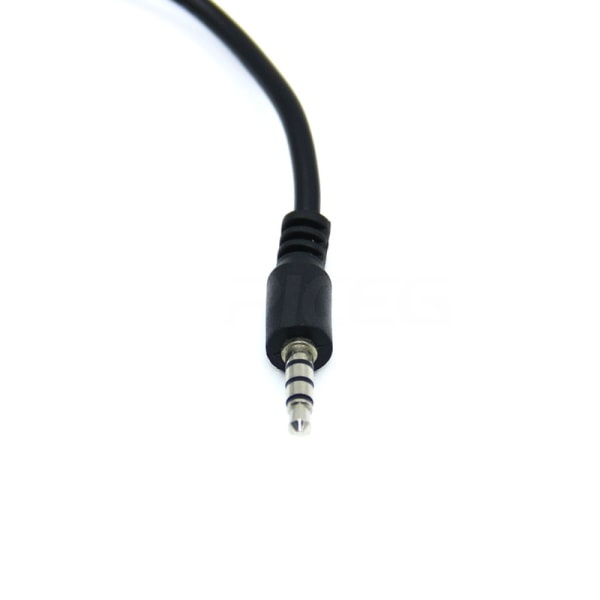 0,18 m USB-hona till 3,5 mm hane ljudkontakt bilnavigering/ljud AUX-adapterkabel GPS, 3-pack
