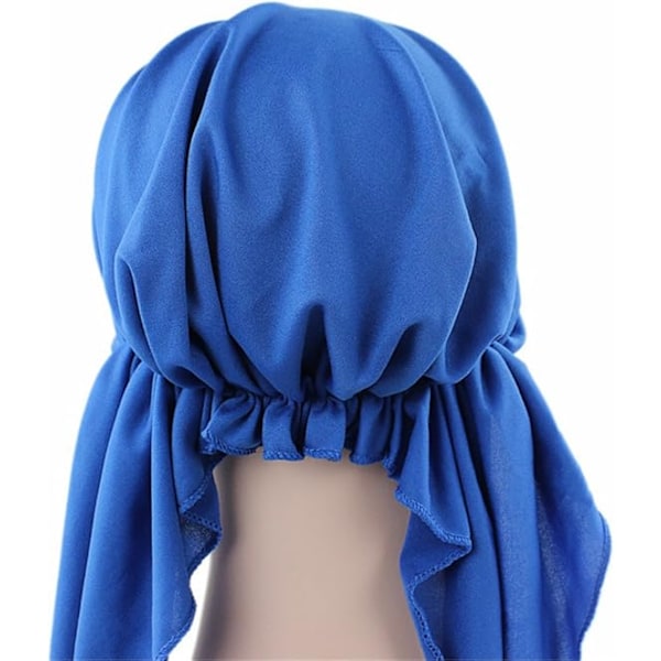 Huvudscarf för kvinnor med strass, huvudband, kemohatt, spandex bandana, durag, röd