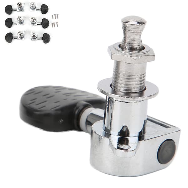 Guitar Tuning Pegs Head Tuners String Locking Knobs Velegnet til Elektrisk Klassisk Instrument Semicirkel