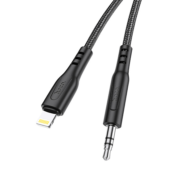 hoco. UPA18 digitaalinen äänenmuunnoskaapeli iPhone Lightning -liitäntään, nylonpunottu sovitinkaapelin