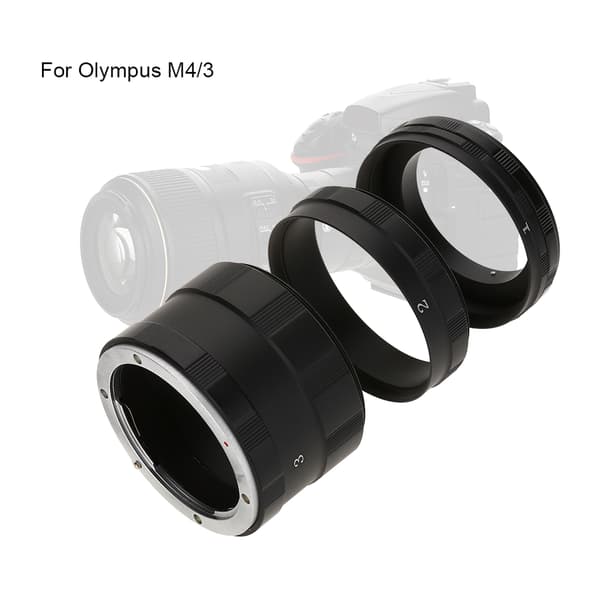 Manuel fokus makro forlængerrør ringe linseadapter sæt til Olympus M4/3 DSLR kamera