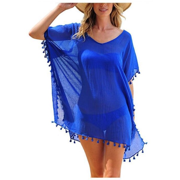 Wekity Kvinners Heklet Chiffon Duskkjole Strand Bikini Cover Ups for Badetøy (YTH011)