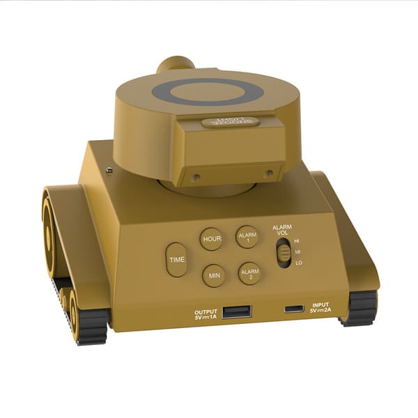 Smart multifunktions väckarklocka LED-display tank barnens väckarklocka USB-laddning