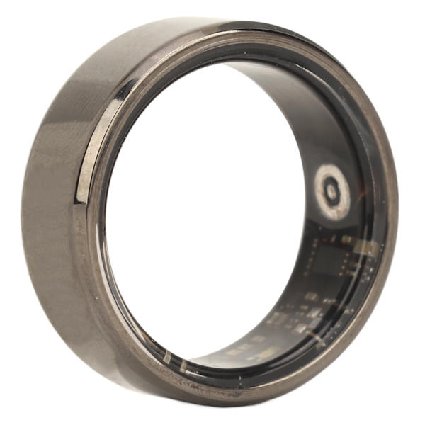 Smart Ring Hälsospårare Steg Räkning Sömnkvalitet Övervakning IP68 Vattentät Hälsoring Med Laddningsfodral för Android för IOS Svart Storlek 9