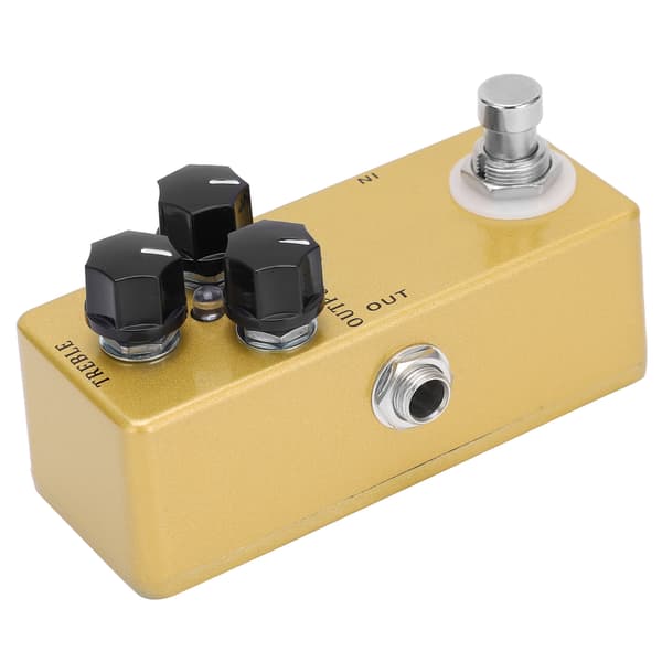 Overdrive-effekt Treble Output Gain 3 Knoppkontroll Metallskal Elgitarrtillbehör