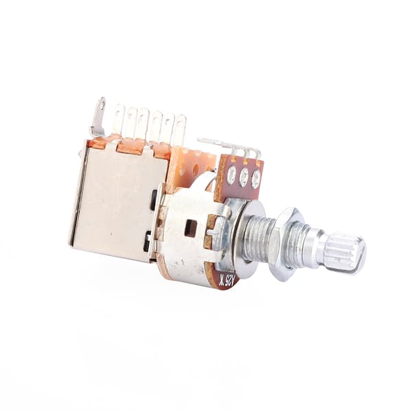 2 stk A25K Volum- og tonekontrollpotter 18mm delt skaft Potentiometer Gitardeler