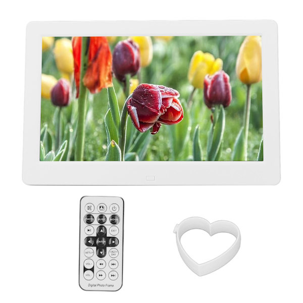 10-tums digital fotoram HD intelligent fjärrkontroll videospelare smart fotoram 100-240V EU-kontakt