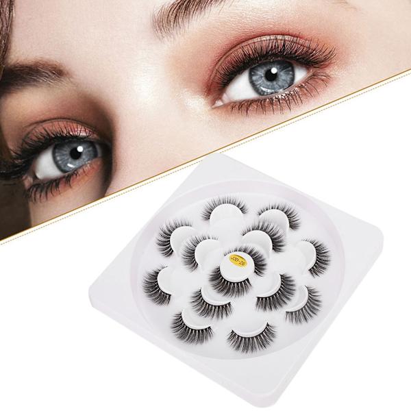 7 Paria 25mm 3D Mink-ripsiä Luonnolliset Pitkät Teko-ripset Meikkiripset (J3D-26)