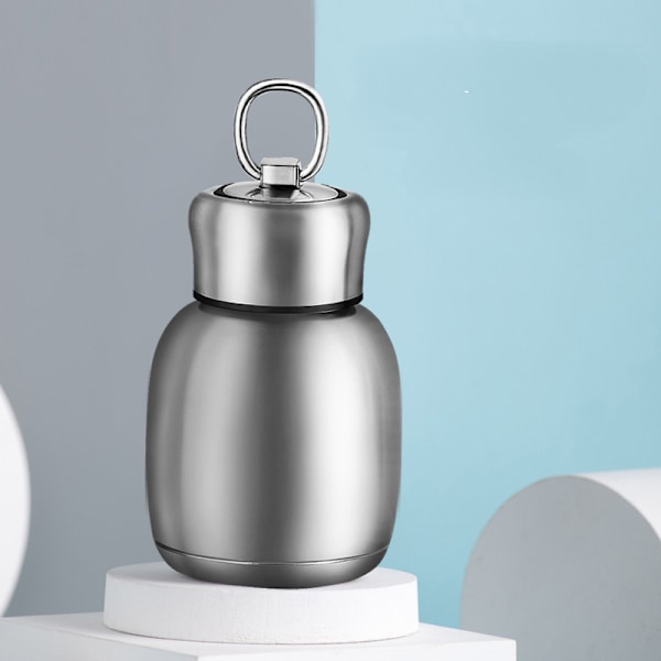7oz/200mL liten minivakuumisolerad vattenflaska Bärbar läckagesäker resemugg rostfritt stål kall och varm thermal kolv (originalfärg)