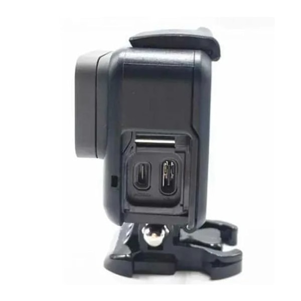 Ramfäste för Hero 5 Hero 6 Actionkamera Skyddande Ramfodral med Reserverad Mikrofonöppning Svart