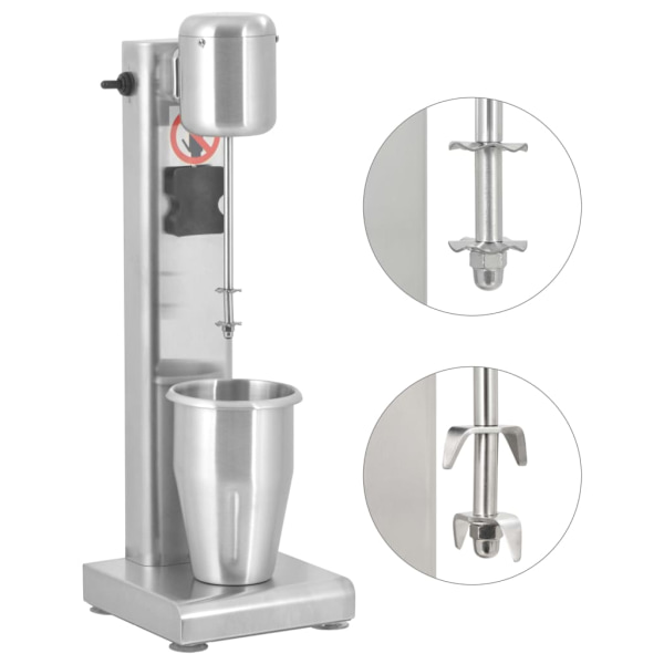 Milkshakeblender i rustfrit stål, 1 L