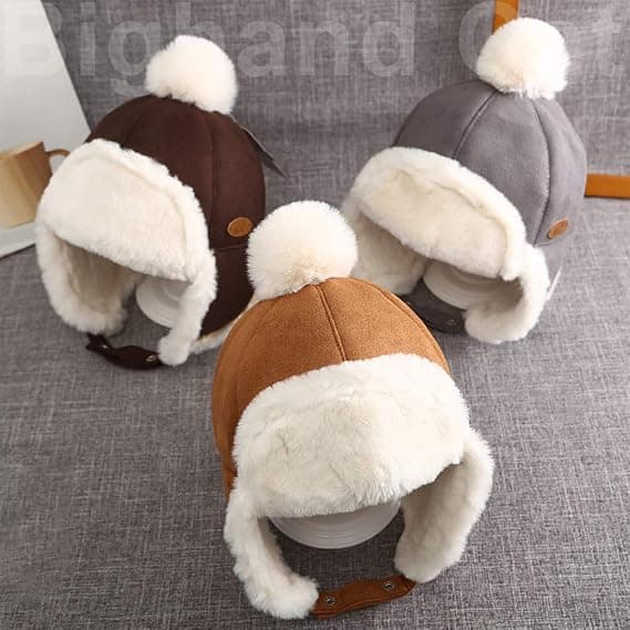 Baby Boy Ushanka Øreklapper Vinter Trooper Hat Unisex Børn Trapper Hat,01