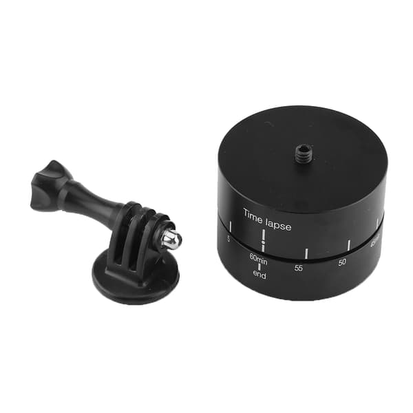 360° 60 minutter roterende stativ for tidsforløp, stabilisator stativadapter for Gopro iPhone
