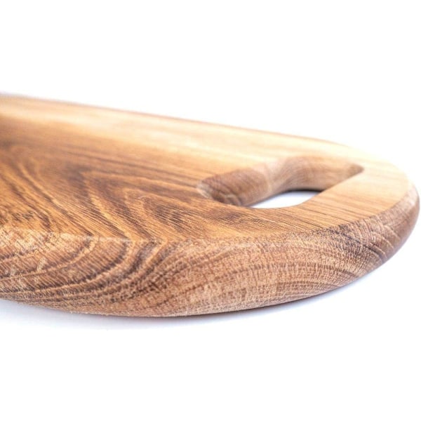 LUX Amerikansk eiketre Oversized Charcuterie Board Ekstra lang 26\" x 8,7\" | Ostebrett med håndtak | Fruktbeitefat | Servering