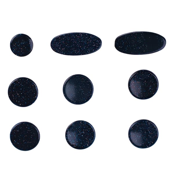9PCS Saksofon Finger Pads Saksofon Nøkkelknapper Musikinstrument Tilbehør Flere Størrelser C356 Mørkeblå