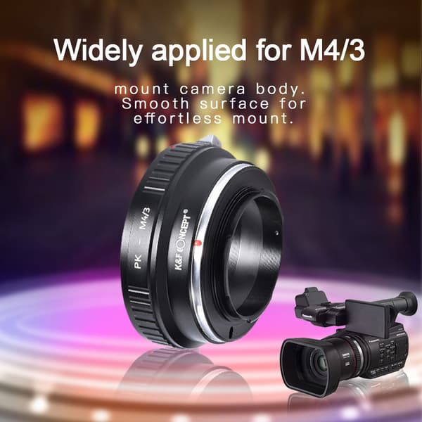 K&F Concept 1 stk. holdbar objektivadapterring til PK-objektiv til M4/3-montering DSLR-kameraer