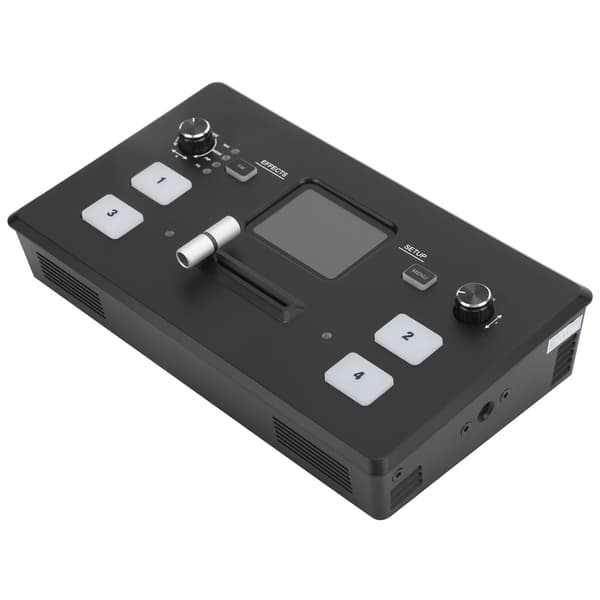 FEELWOELD Multi Camera Video Mixer 2in Display Video Switcher / 100‑240V