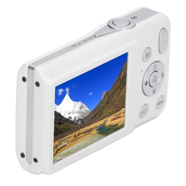 Digitalkamera 8K HD 68MP 2,7-tums skärm 16x zoom timer fotografering skönhetsfilter videoinspelning kompakt digitalkamera vit