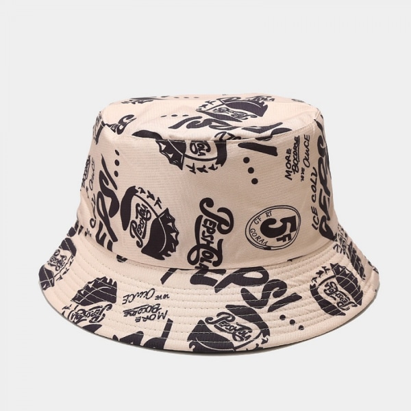 AVEKI Cute Bucket Hat Beach Fisherman Hats för kvinnor, vändbar dubbelsidig slitage, Khaki