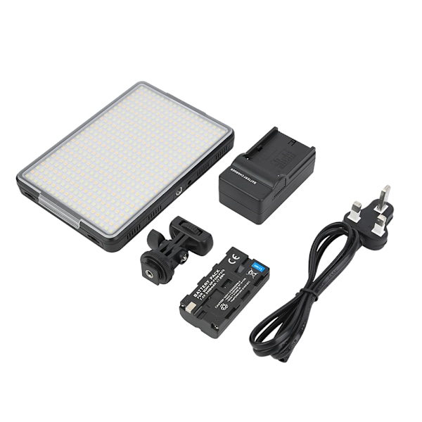 VBESTLIFE PAD360 Video LED-ljus 3200-5600K Steglöst dimbar med NP-F550 batteriladdare