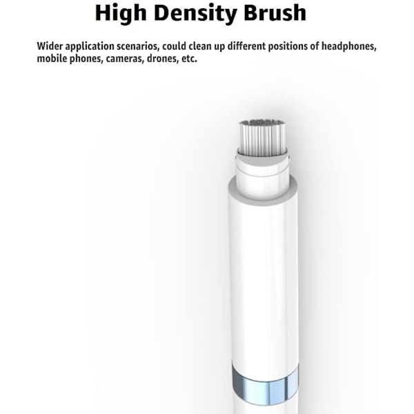 ECP4in1 for Airpod Cleaner Kit Utstyrt med en Flocked Sponge en Metal Pen Tip 2 High-Density Brush Easy Clean Hard-to-Touch Place Ea