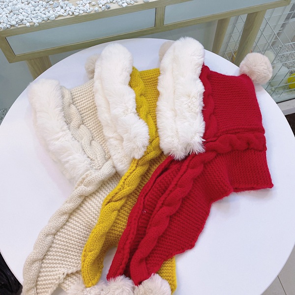 Baby Flickor Pojkar Vintermössa Scarf Öronlapp Huva Halsdukar Kepsar