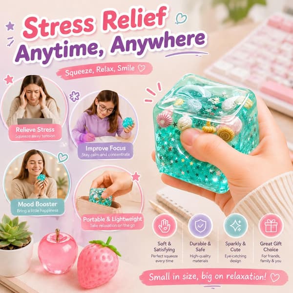8-delad Squishy Box Mystery Fun Set Pack Squishies, Samlarobjekt Överraskning Socker Långsam Retur Funbox, Idealisk Semester Födelsedagspresent