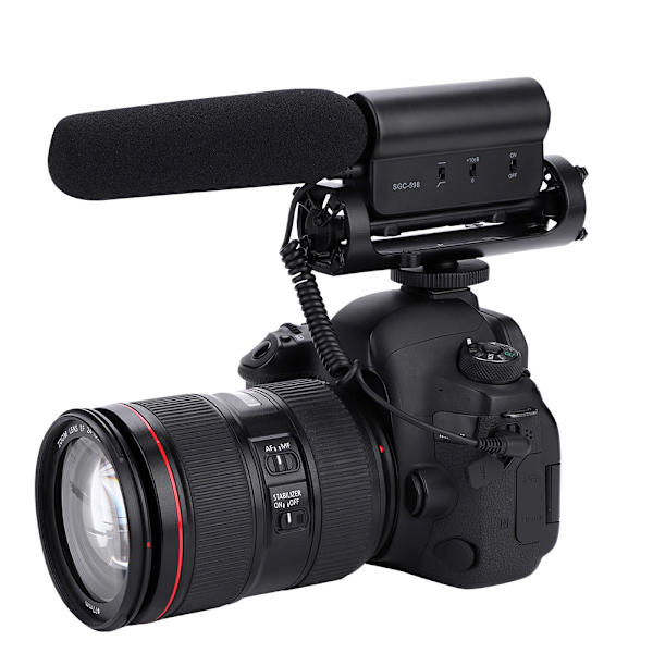TAKSTAR SGC-598 Fotografering Intervju Mikrofon Mikrofon för Nikon Canon DSLR Kameror