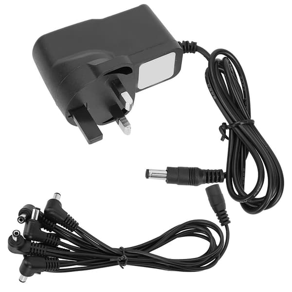 Profesjonell gitar effektpedal strøm 9V adapter 100‑240V adapter