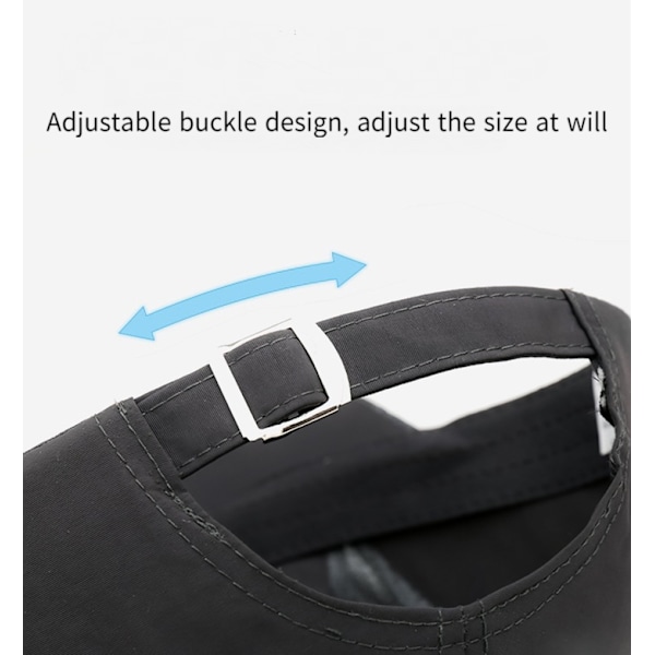 Wekity Unisex Baseball Cap UPF 50 Ustruktureret Hat med Foldbar Lang Stor Skygge