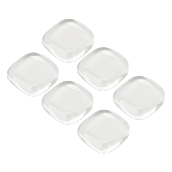 50 st nagelfärgskort transparent säkert glas fyrkantig tå nagellack färgdisplaykort