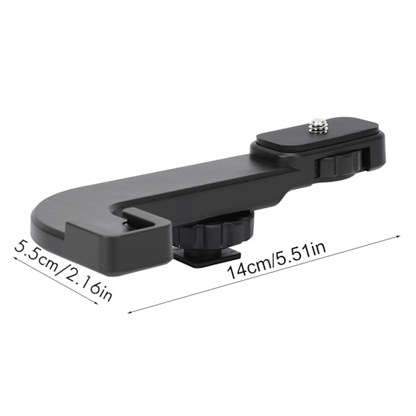 PT-8 Universal Hot Shoe Extension Mounting Interface Mikrofonhållare Fäste för Mobiltelefon Sportkamera