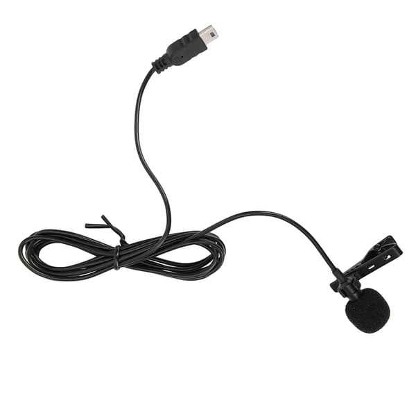 Mini USB Stereo Ekstern Mikrofon Professionel Mikrofon Med Klips til GoPro Hero 3 / 3+ / 4