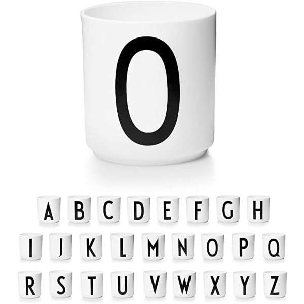 Bokstav kaffekopp / bokstavsmugg enkel stil（Letter O）
