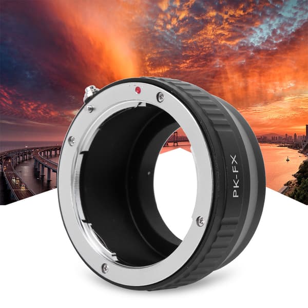 Metallisk objektivadapterring for Pentax PK-objektiv til Fujifilm FX X Pro1 X E1 kamera