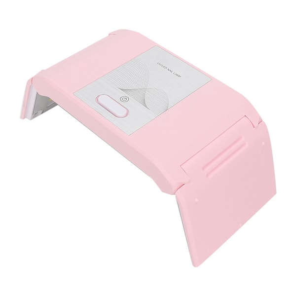 24W Foldbar bærbar neglelampe USB LED Gel neglelak tørretumbler neglekunstmaskine (Pink)