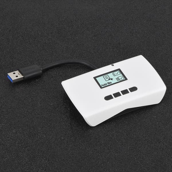 CAR-01 Smart Card Reader USB3.0 Hög hastighet Överföring Kamera Minneskort Dataåterställning (Vit)