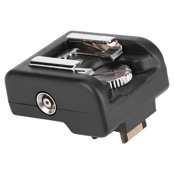 Hot Shoe Adapter Konverter Kamera Trådløs Speedlite Flash Trigger Sort