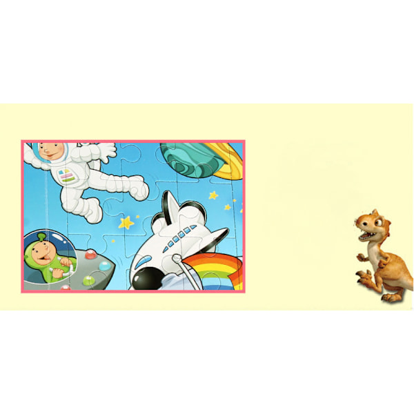 Pusselbok Kreativa Barnpussel Pussel Leksak Cartoon Papper Diy Tidig Utbildning Lämplig För Pojkar Och Flickor Över 2 År Gamla