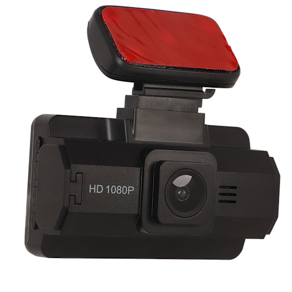 Körinspelare 3in IPS-skärm HD 360 graders rotation fram bakre dubbla objektiv G-sensor nattvision Dash Cam för bil